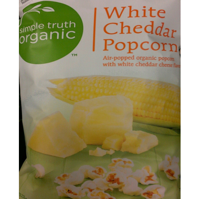 simple truth white cheddar popcorn