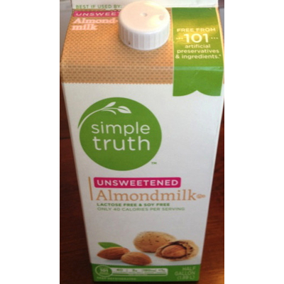 Simple Truth Chocolate Almond Milk Nutrition Simple Truth Chocolate Almond Milk Nutrition
