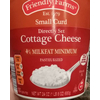 Calories In Small Curd Cottage Cheese From Friendly Farms